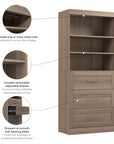 Modubox Pur 36” Storage Unit with 3 Drawers, image 26