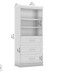 Modubox Pur 36” Storage Unit with 3 Drawers, image 28