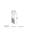 Modubox Versatile 25” Storage Unit with 3 Drawers White, image 4