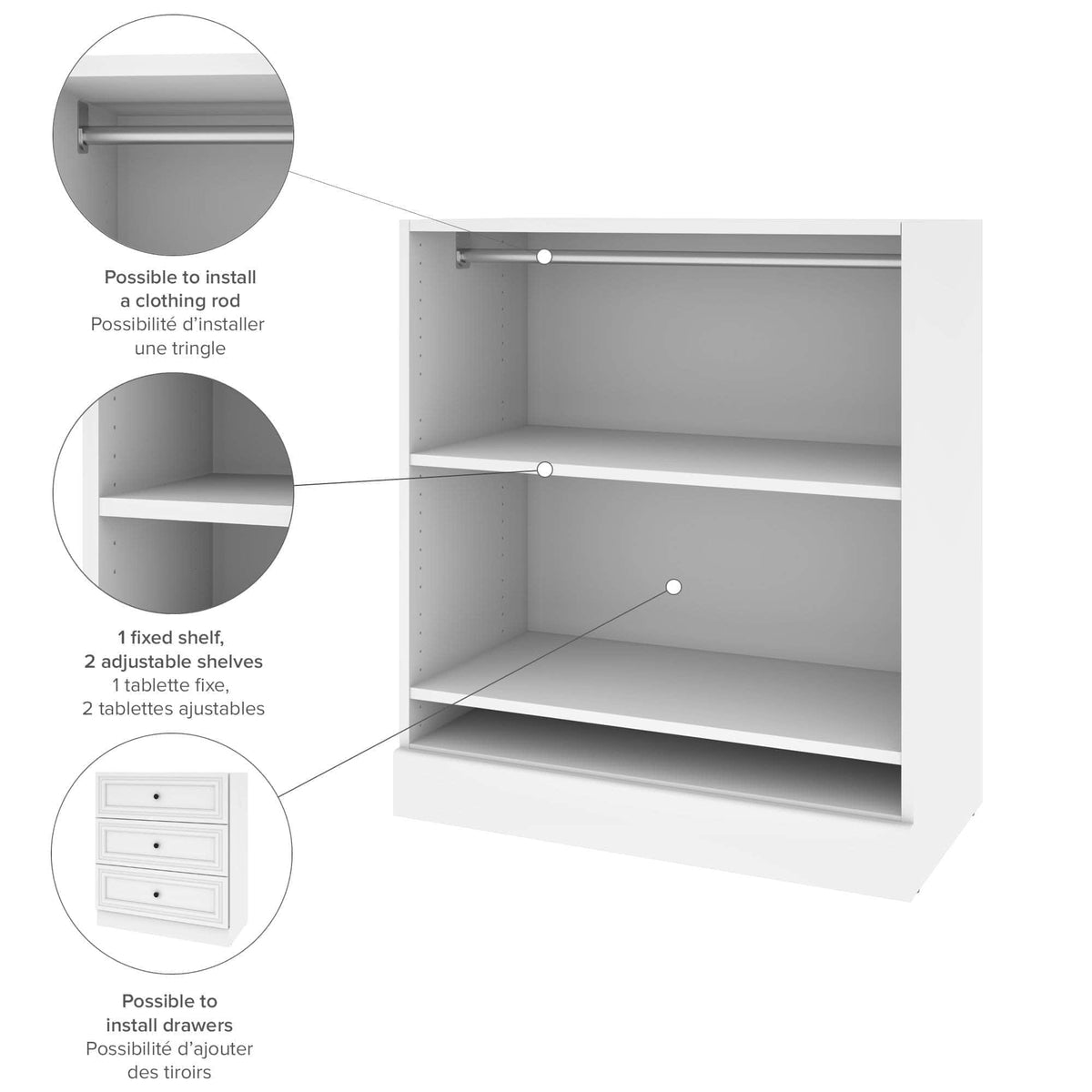 Modubox Versatile Low Storage Unit With Rod, image 3