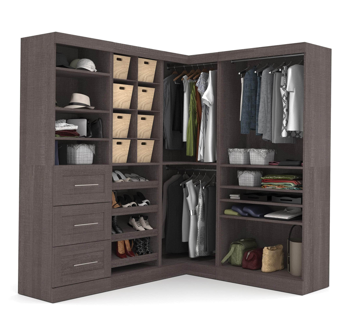 Modubox Pur 83W Walk In Closet Organizer, image 4