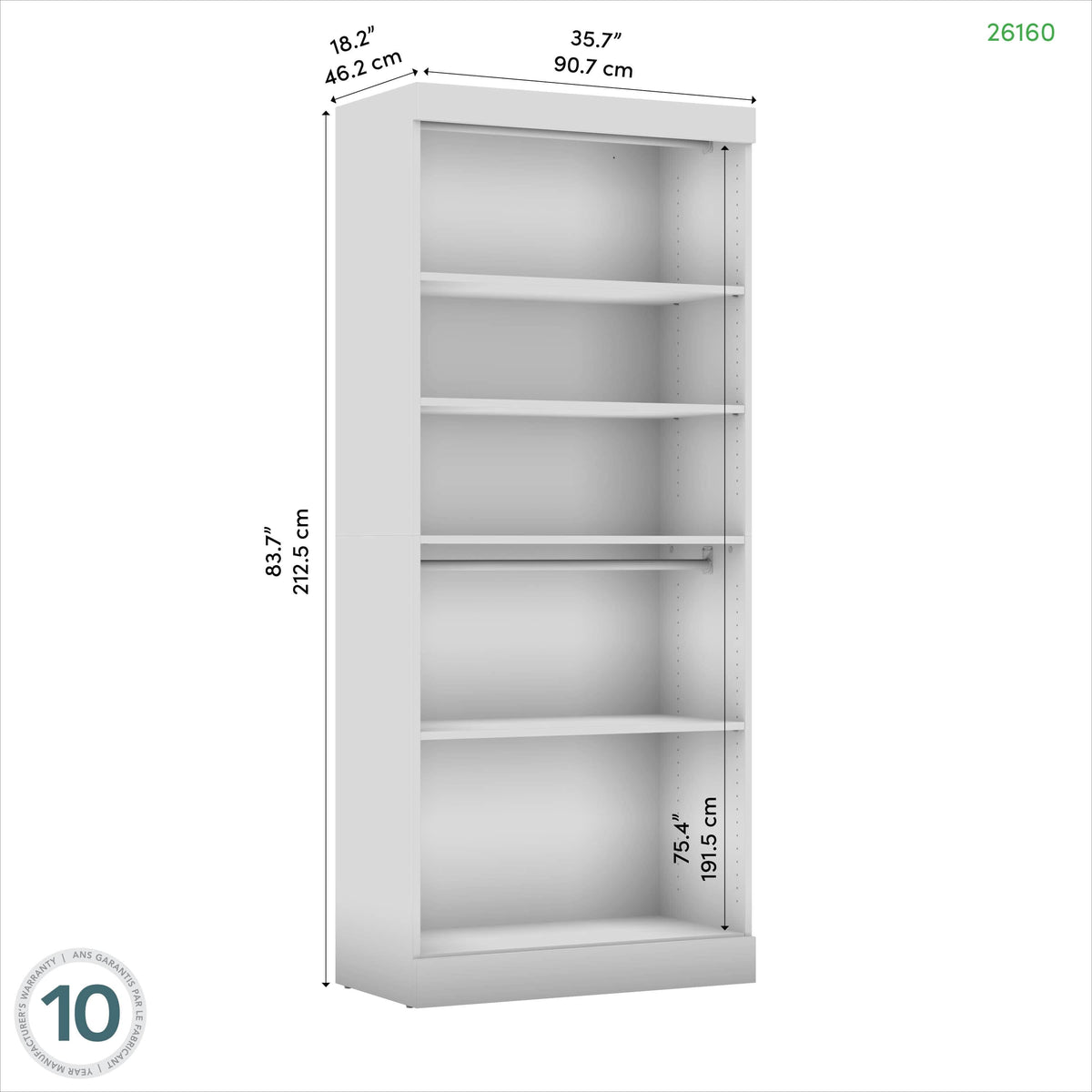 Modubox Pur 36" Closet Organizer Storage Unit, image 28