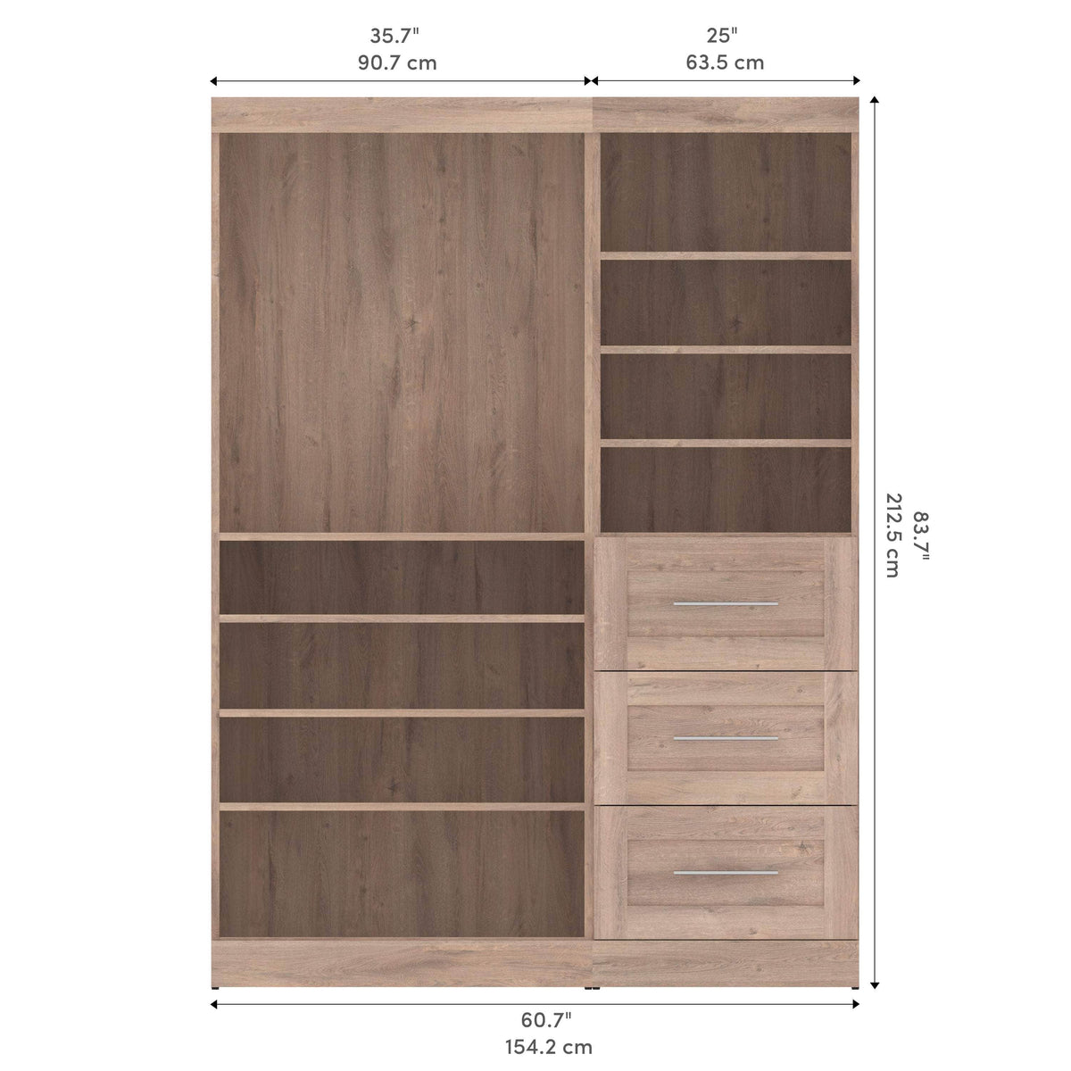 Modubox Pur 61W Closet Organizer, image 19