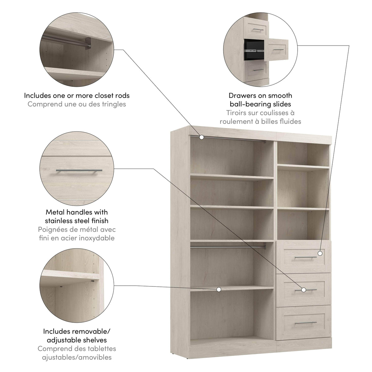 Modubox Pur 61W Closet Organizer, image 32