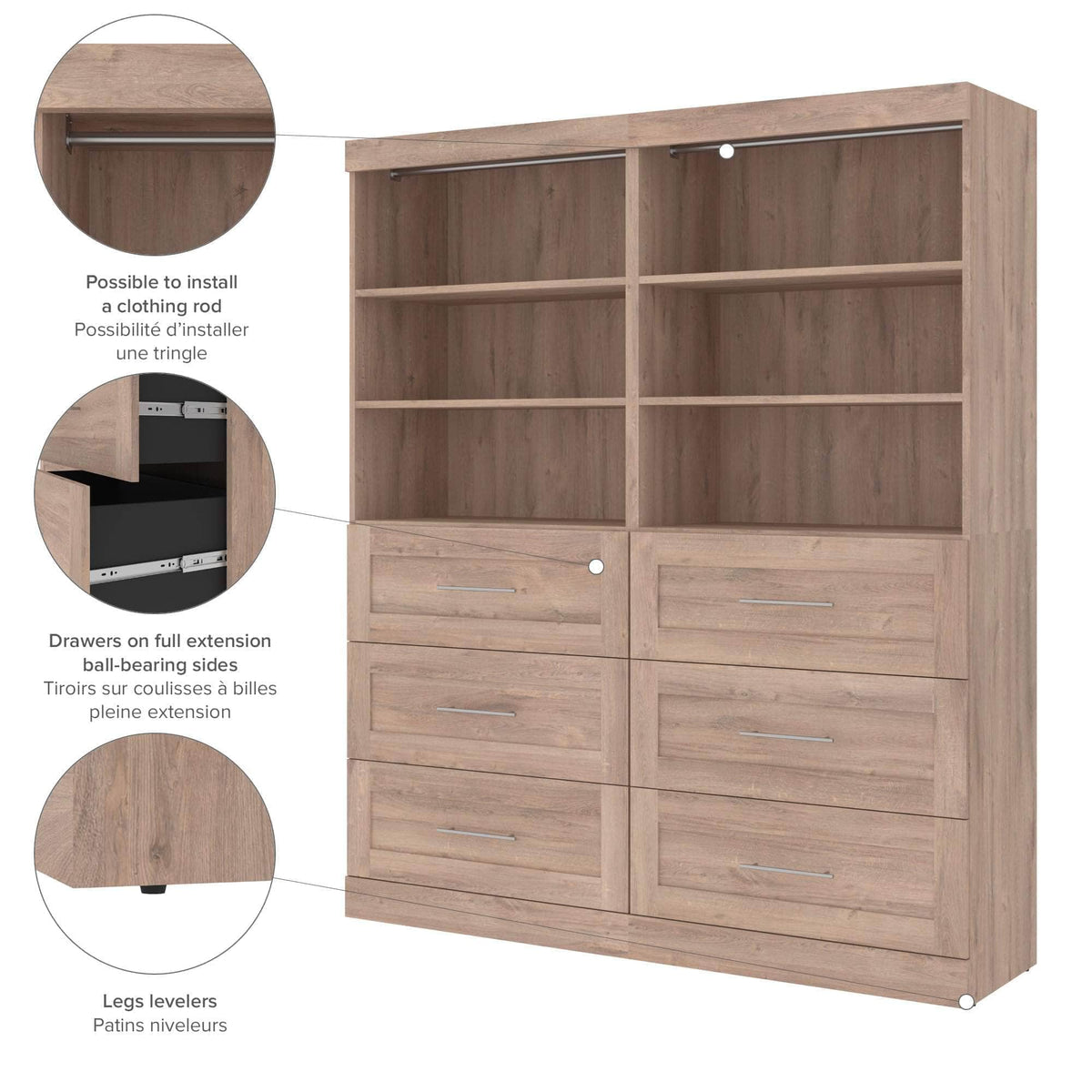 Modubox Pur 72” Closet Organizer, image 6
