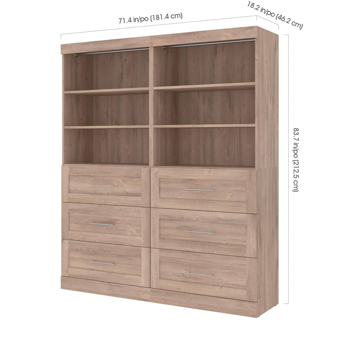 Modubox Pur 72” Closet Organizer, image 7