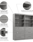 Modubox Pur 72” Closet Organizer, image 18