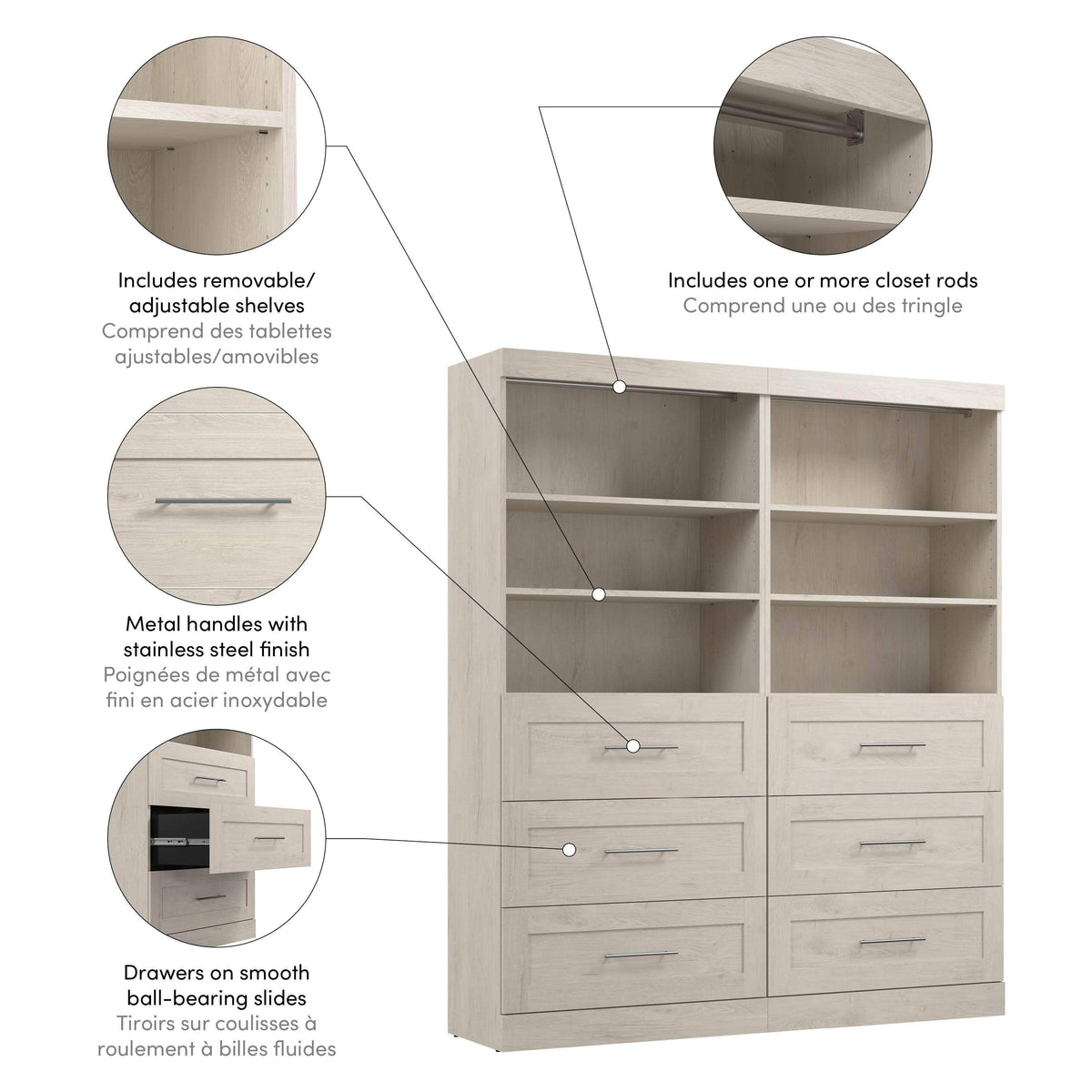 Modubox Pur 72” Closet Organizer, image 26