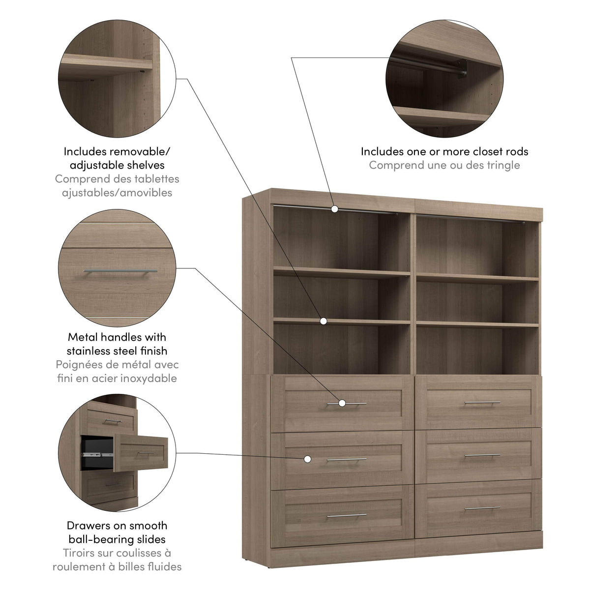 Modubox Pur 72” Closet Organizer, image 33