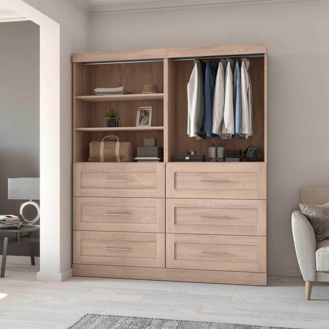 Modubox Pur 72W Closet Organization System with Drawers, image 9