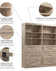 Modubox Pur 72W Closet Organization System with Drawers, image 15