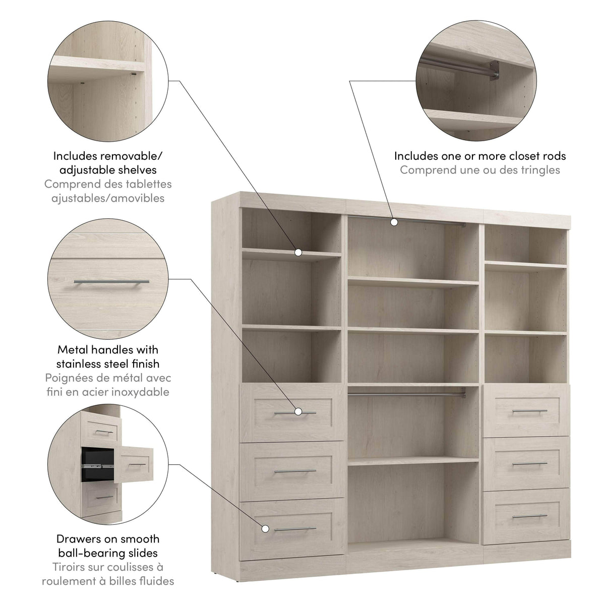 Modubox Pur 86“ Closet Organizer, image 26