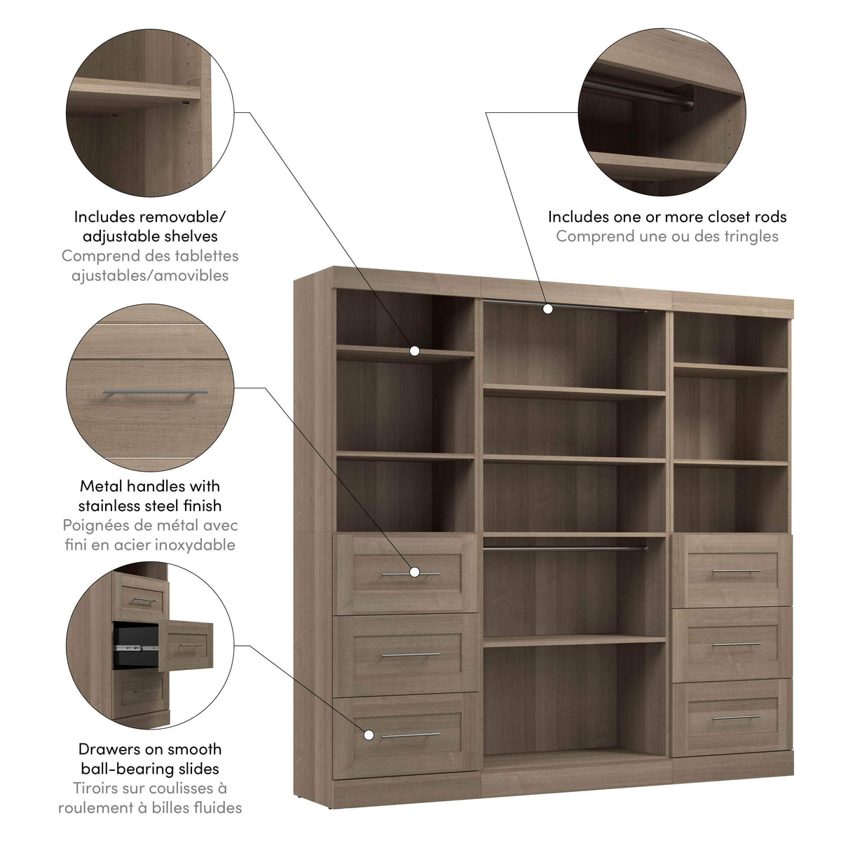 Modubox Pur 86“ Closet Organizer, image 31