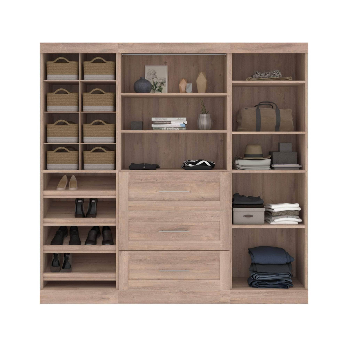 Modubox Pur 86“ Closet Organizer with Storage Cubbies, image 3