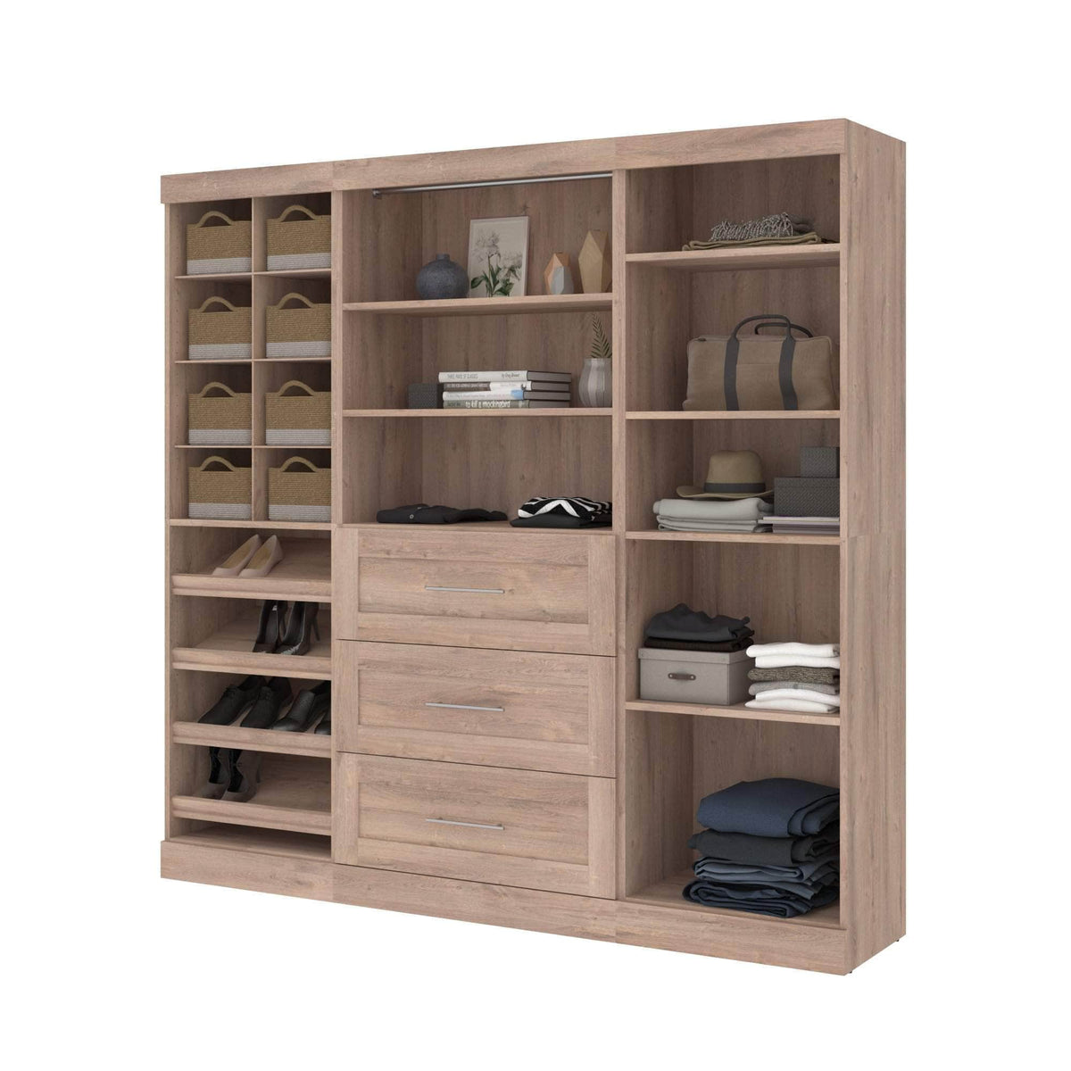 Modubox Pur 86“ Closet Organizer with Storage Cubbies, image 2
