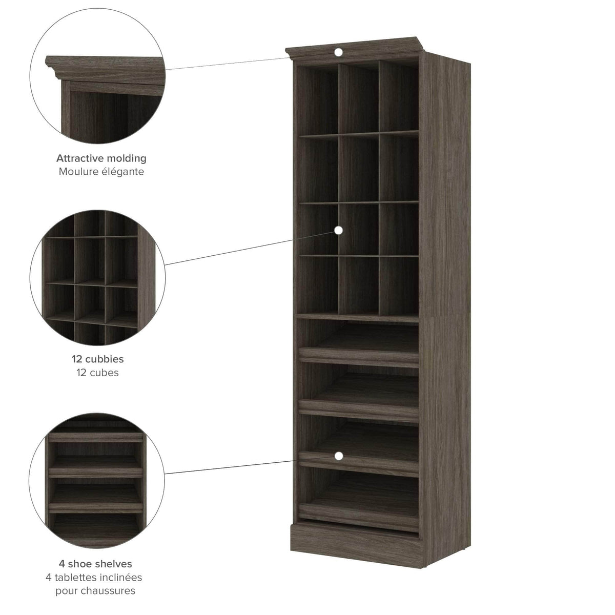 Modubox Versatile 25” Closet Organizer, image 4