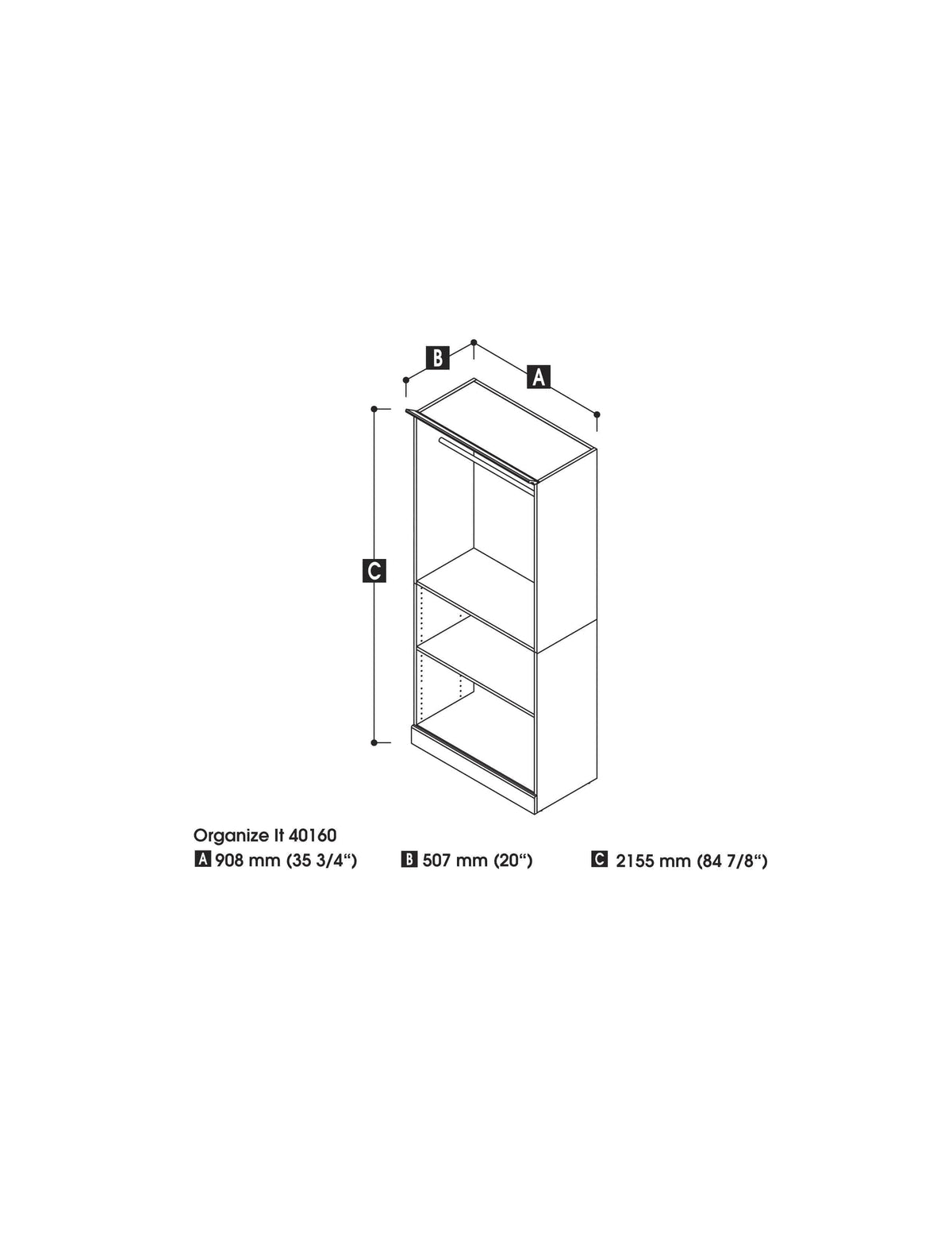 Modubox Versatile 36” Closet Organizer, image 12