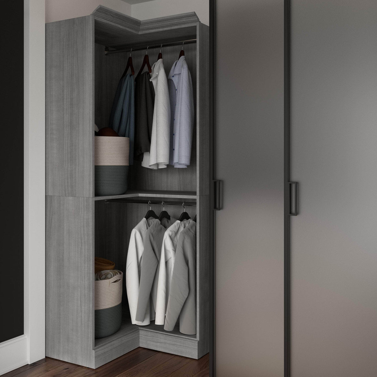 Modubox Versatile 36” Corner Closet Organizer, image 3