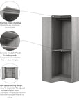 Modubox Versatile 36” Corner Closet Organizer, image 5