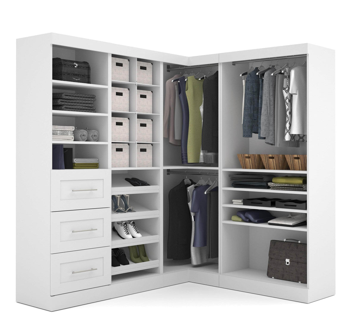 Modubox Pur 83W Walk In Closet Organizer, image 1