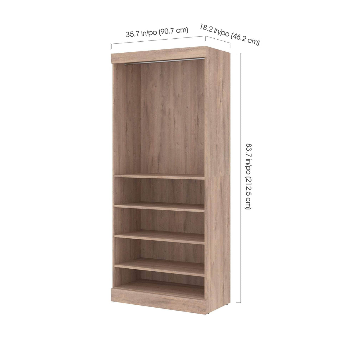 Modubox Pur 36" Closet Organizer Storage Unit, image 12
