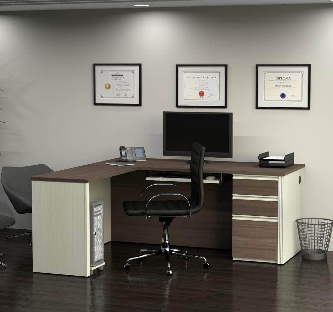 Modubox Prestige+ L Shaped Desk with Pedestal, image 1