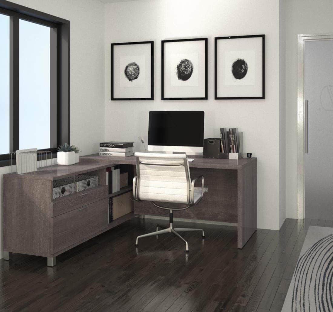 Modubox Pro Linea L Shaped Desk, image 2