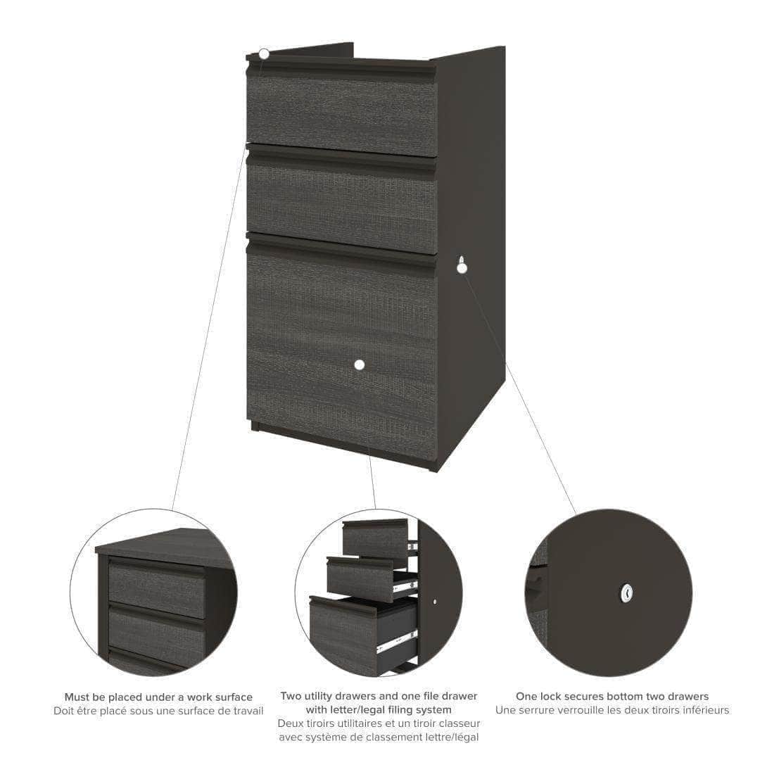 Modubox Prestige+ L Shaped Desk with Pedestal, image 3