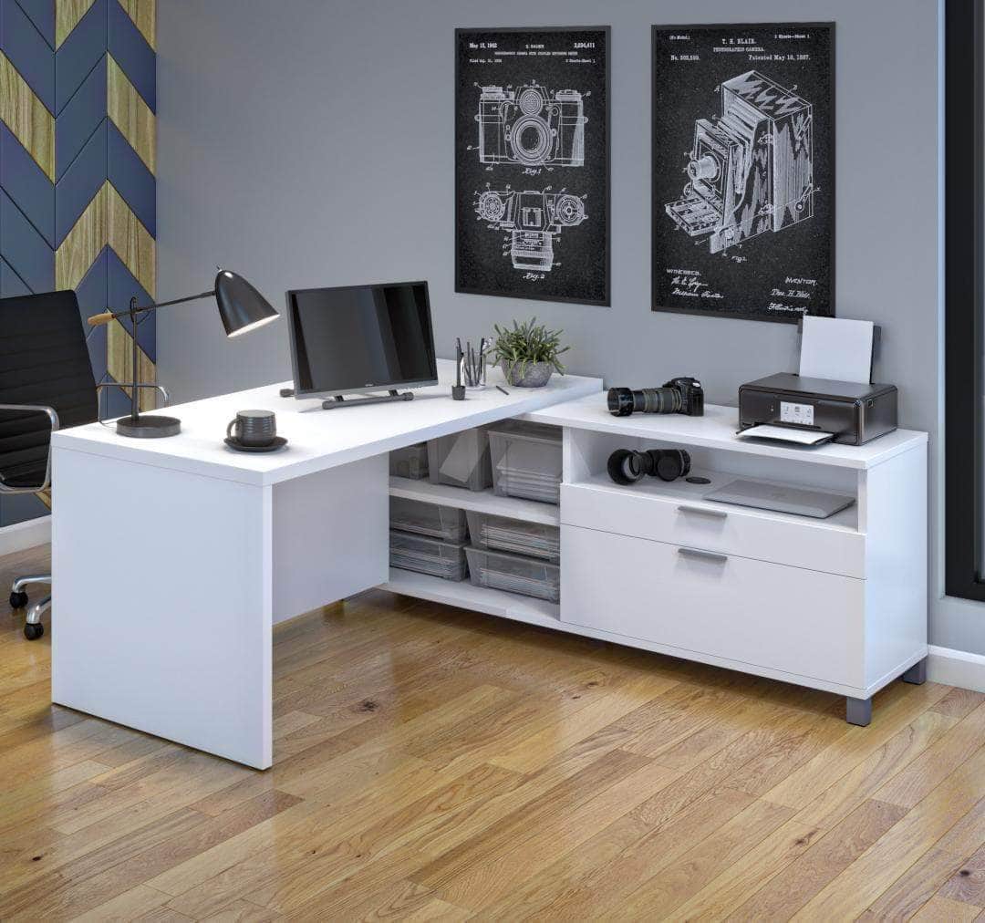 Modubox Pro Linea L Shaped Desk, image 1