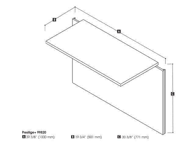 Modubox Prestige+ Desk Bridge, image 4