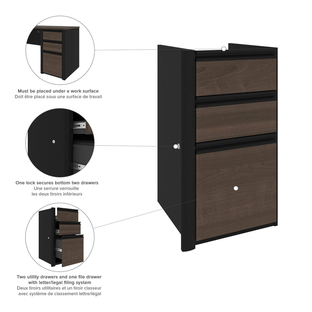 Modubox Connexion 2 Piece Set Including a Standing Desk and a Desk, image 6