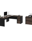 Modubox Connexion 2 Piece Set Including an L Shaped Desk and a Lateral File Cabinet, image 3