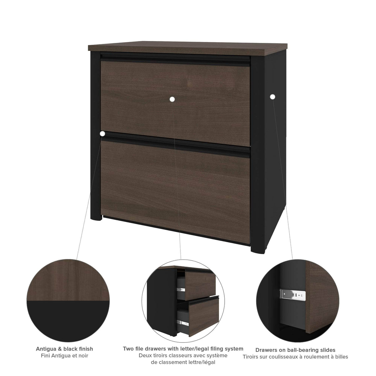 Modubox Connexion 2 Piece Set Including an L Shaped Desk and a Lateral File Cabinet, image 6