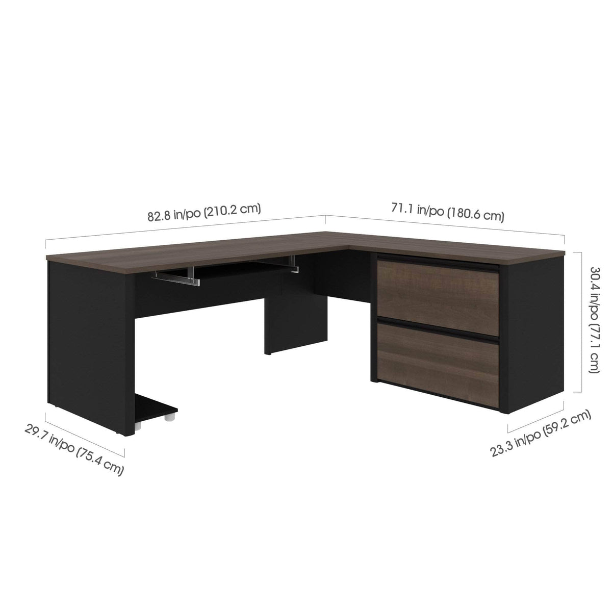 Modubox Connexion L Shaped Desk with Lateral File Cabinet, image 8