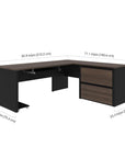 Modubox Connexion L Shaped Desk with Lateral File Cabinet, image 8