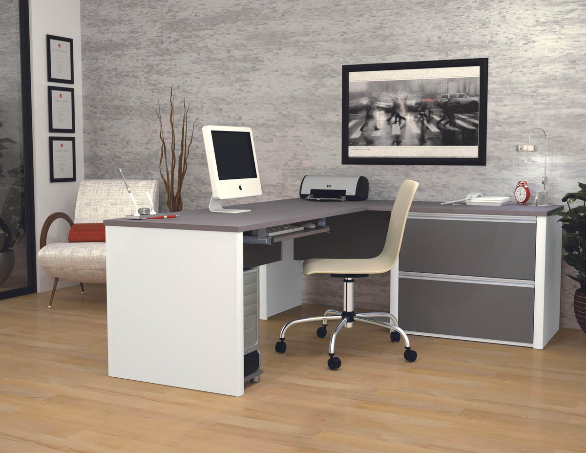 Modubox Connexion L Shaped Desk with Lateral File Cabinet, image 9