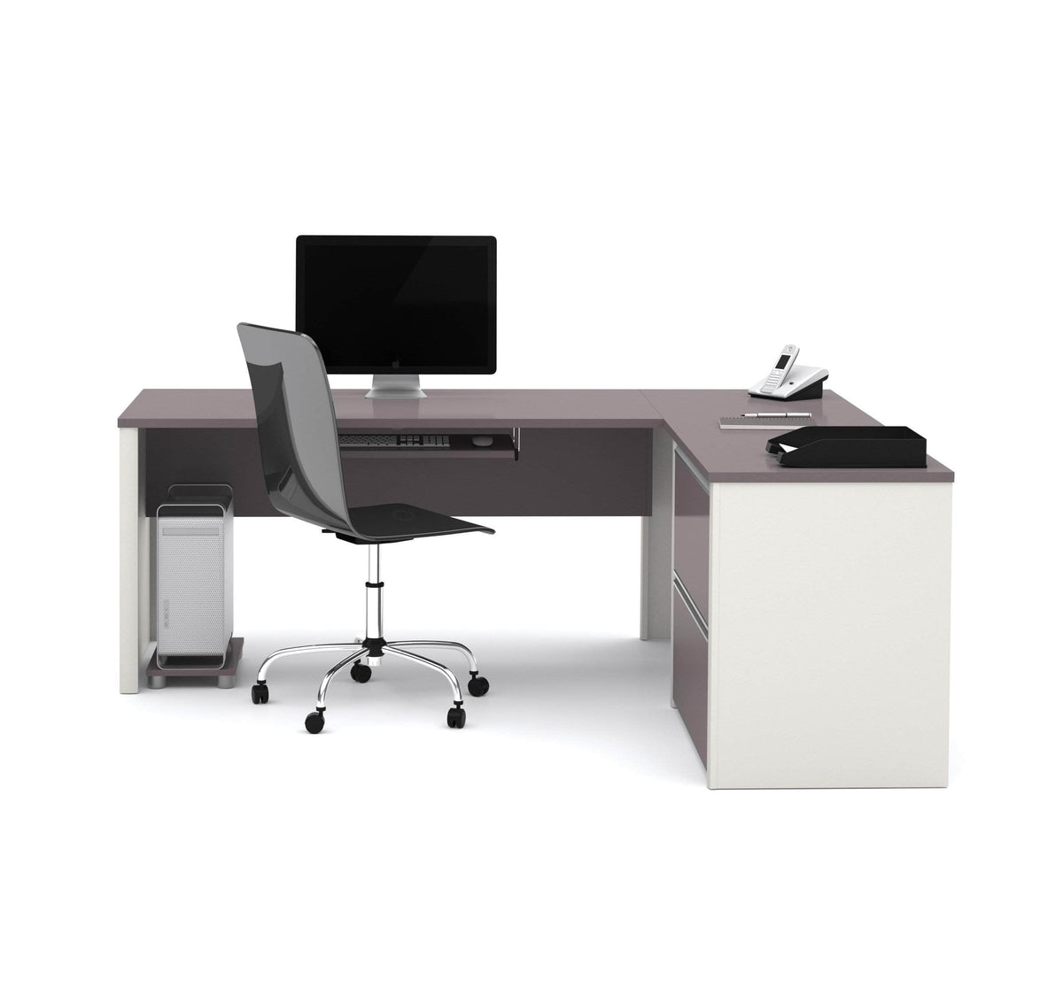 Modubox Connexion L Shaped Desk with Lateral File Cabinet, image 12