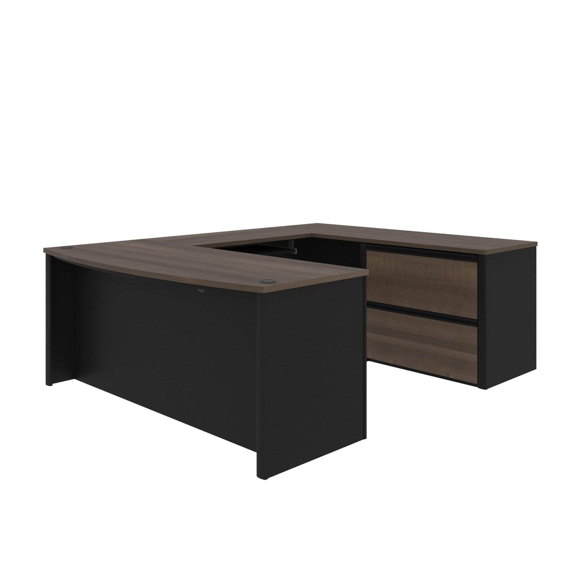 Modubox Connexion U Shaped Executive Desk with Lateral File Cabinet, image 3