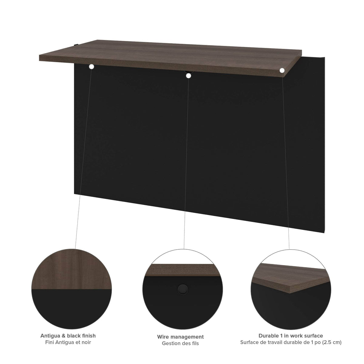 Modubox Connexion U Shaped Executive Desk with Lateral File Cabinet, image 7