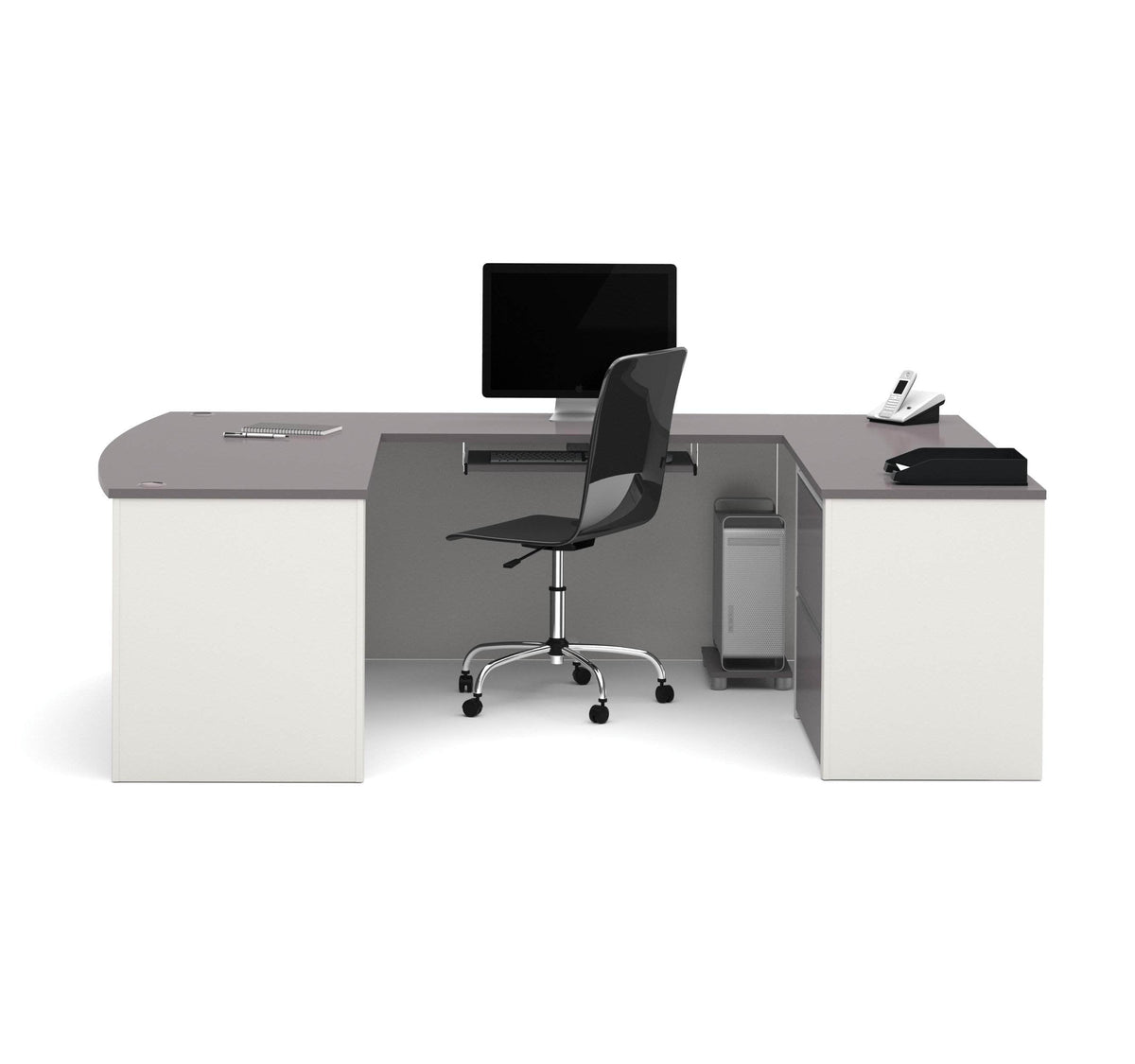 Modubox Connexion U Shaped Executive Desk with Lateral File Cabinet, image 11