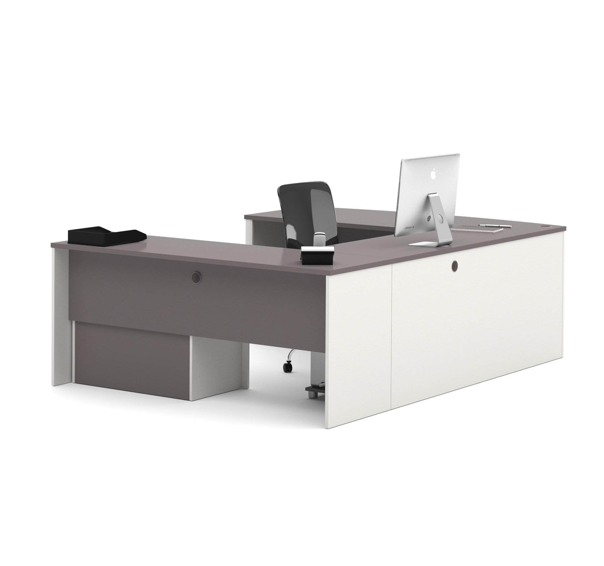 Modubox Connexion U Shaped Executive Desk with Lateral File Cabinet, image 12