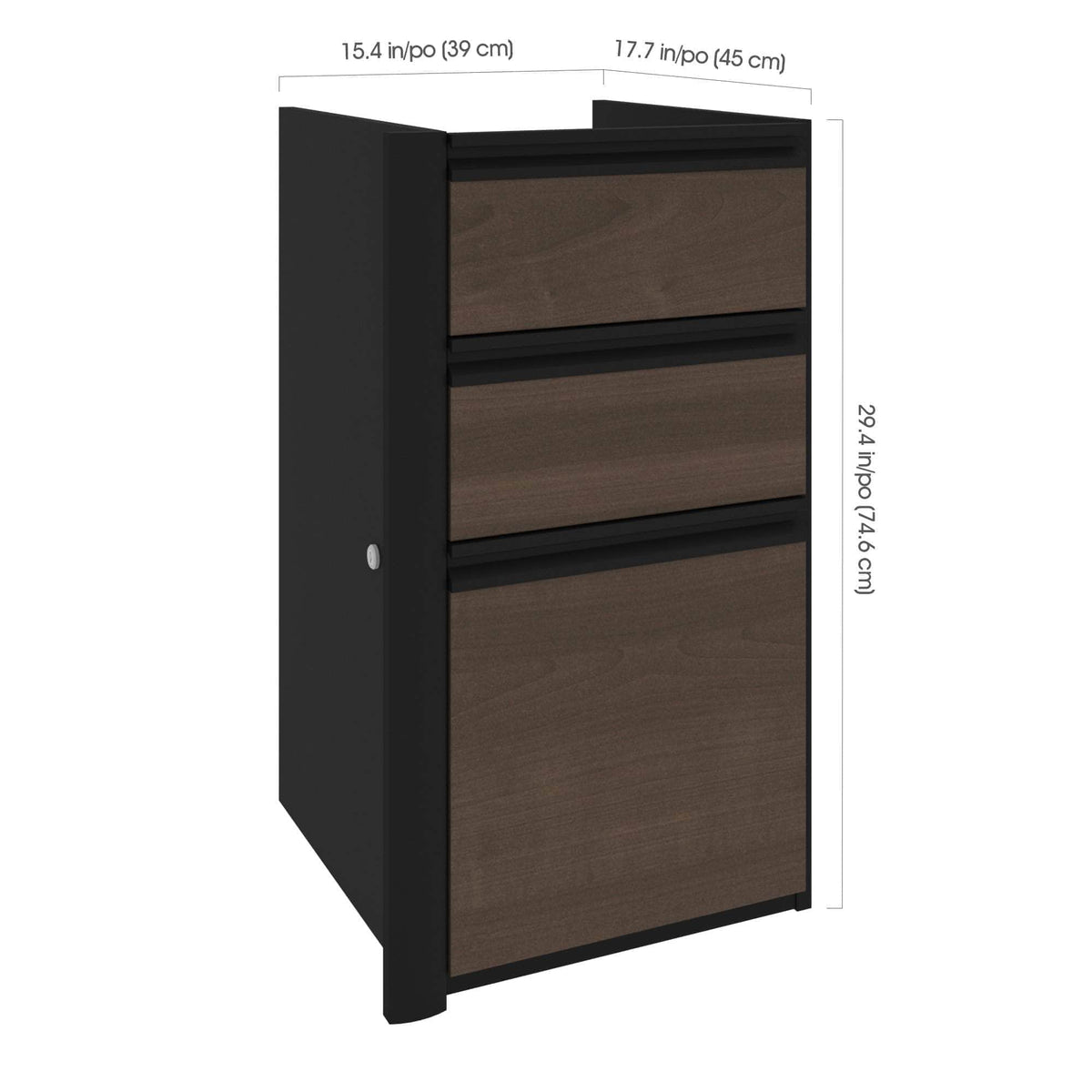 Modubox Connexion Add On Desk Pedestal with 3 Drawers, image 7