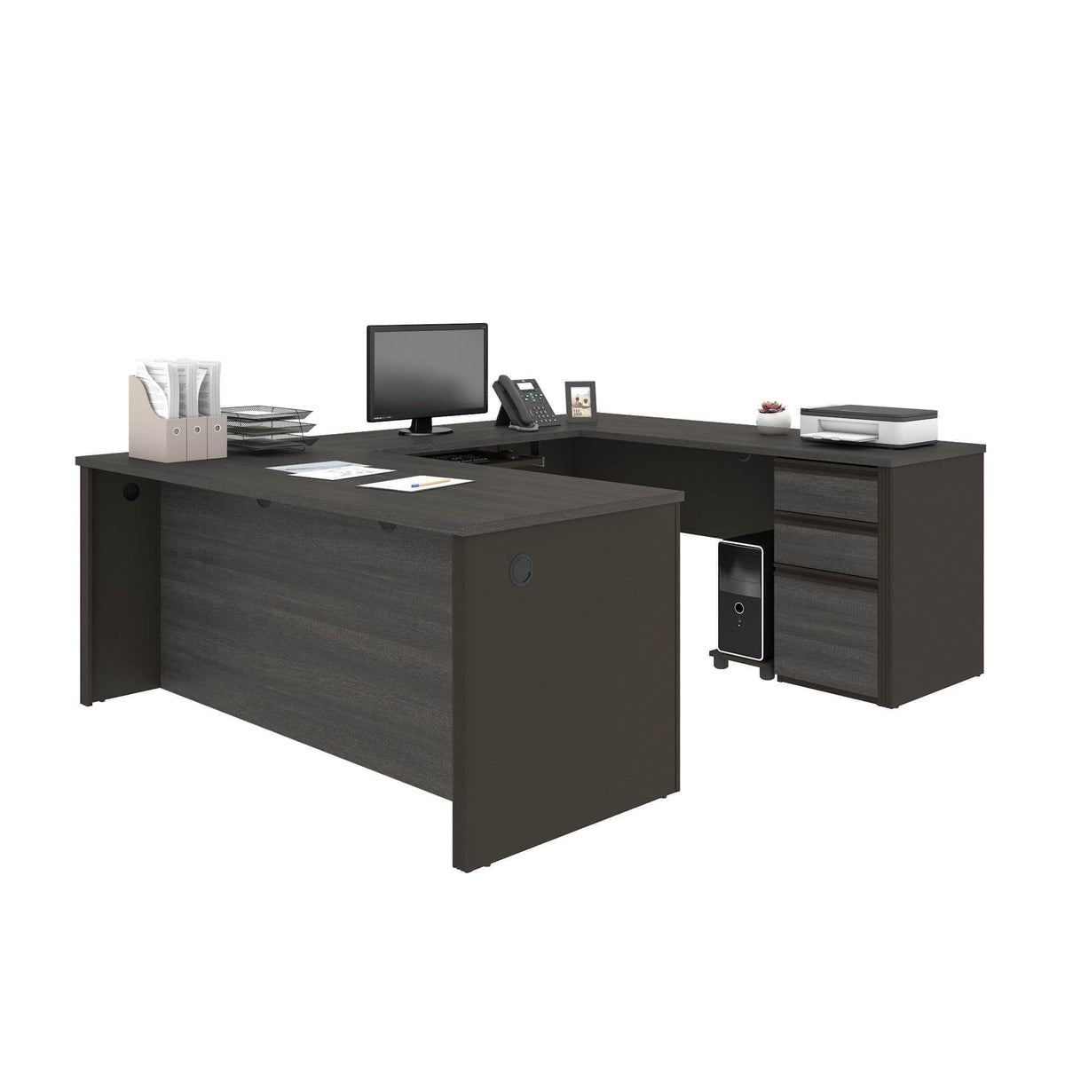 Modubox Prestige+ U Shaped Executive Desk with Pedestal, image 2