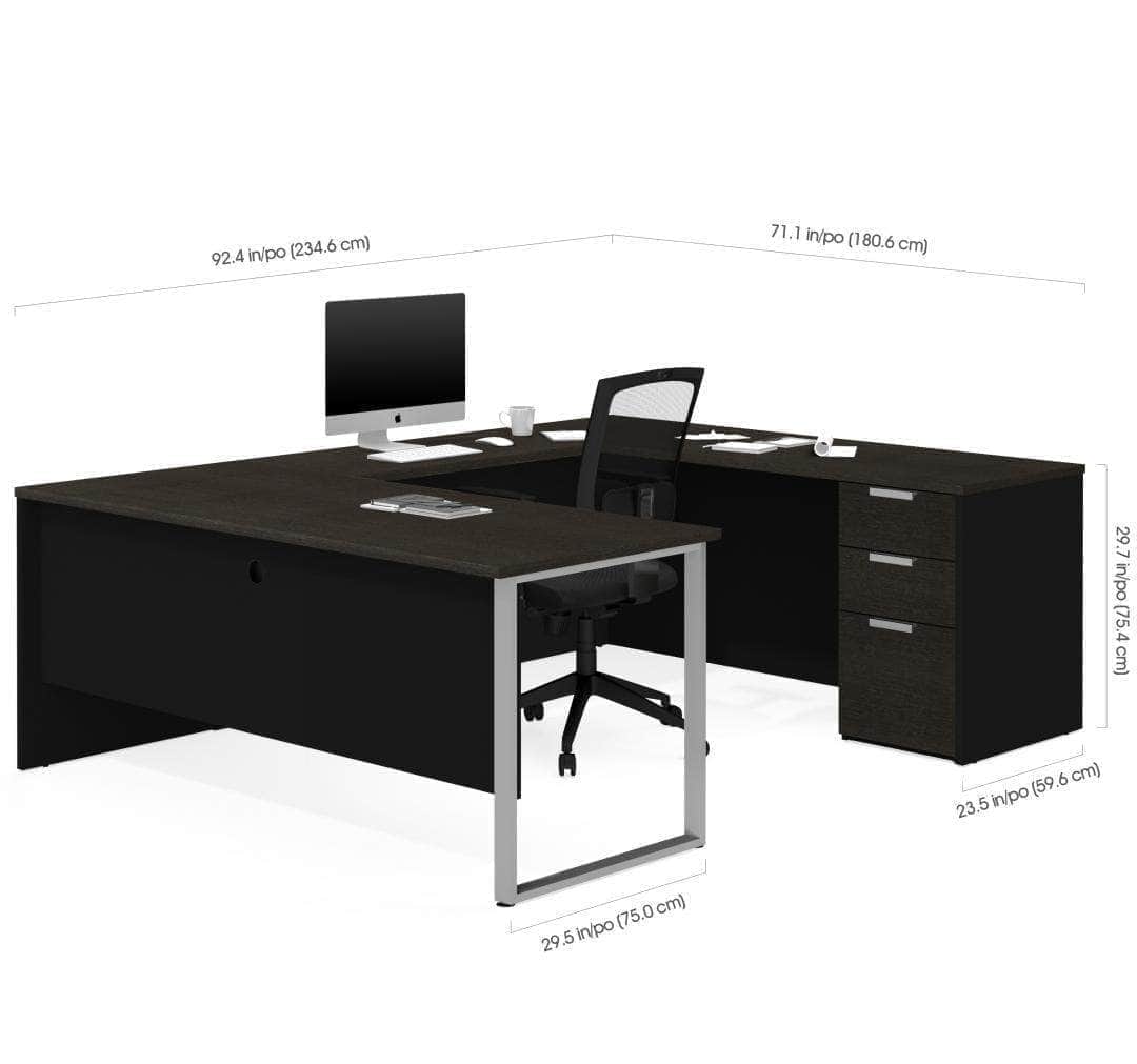 Modubox Pro Concept Plus U Shaped Desk with Pedestal, image 5