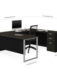 Modubox Pro Concept Plus U Shaped Desk with Pedestal, image 5