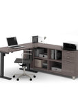 Modubox Pro Linea 2 Piece Set Including a Standing Desk and a Credenza, image 5