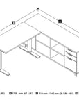 Modubox Pro Linea 2 Piece Set Including a Standing Desk and a Credenza, image 7