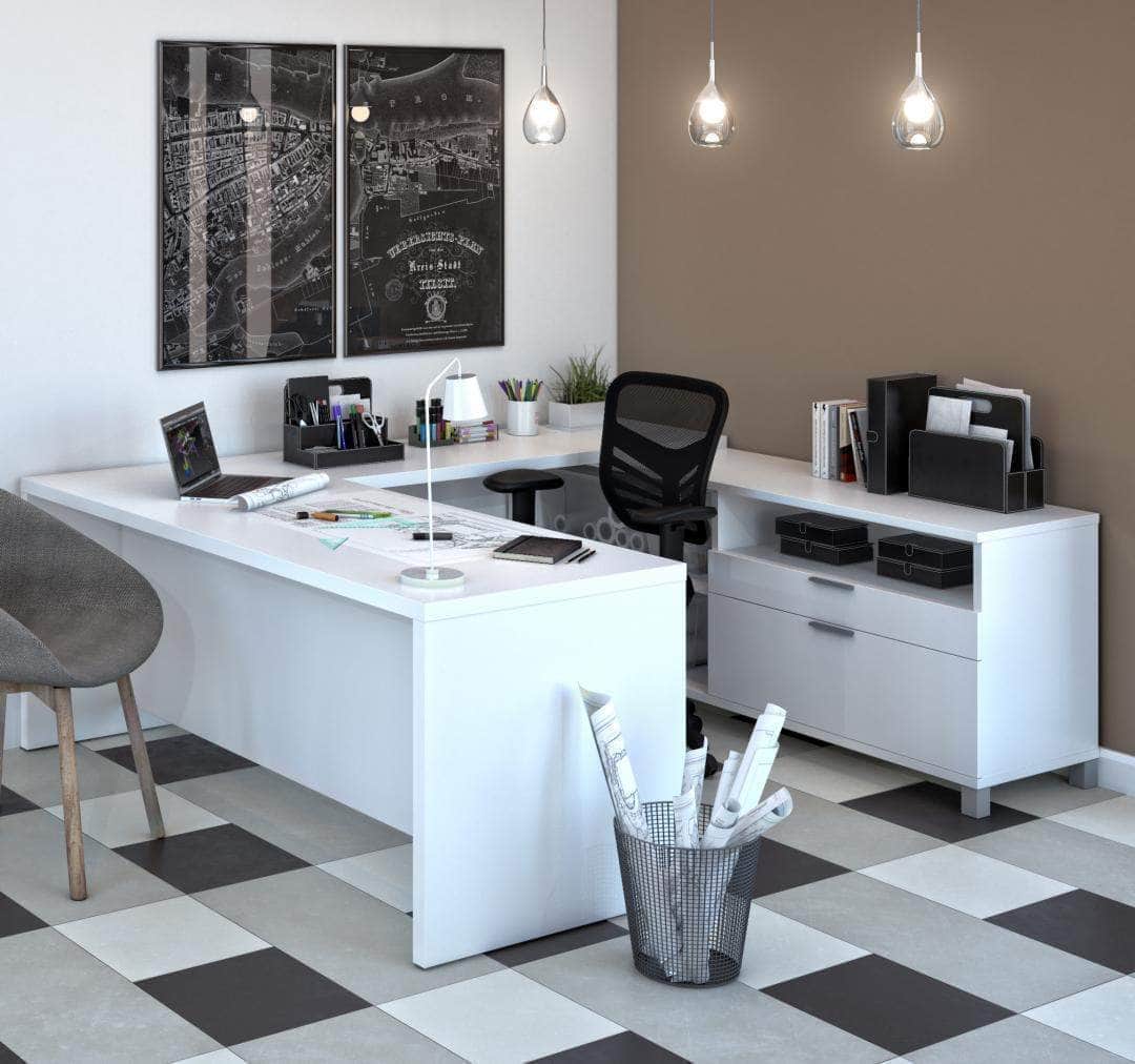 Modubox Pro Linea U Shaped Desk, image 1