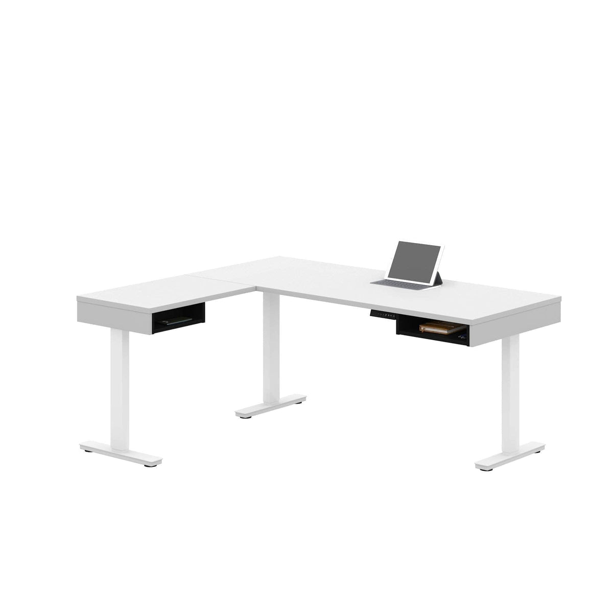 Modubox Pro Vega L Shaped Standing Desk, image 1