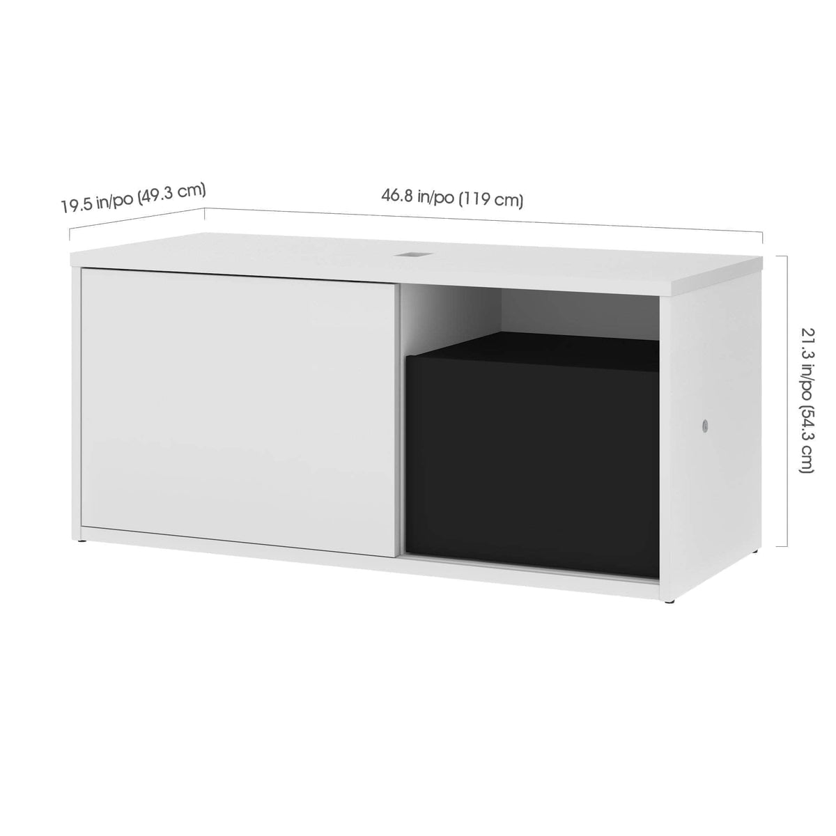 Modubox Pro Vega L Shaped Standing Desk with Credenza, image 8
